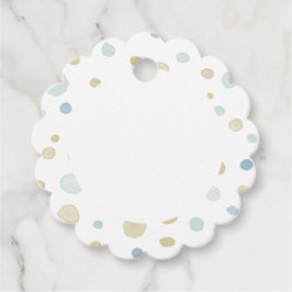 Henry Confetti Watercolor Stippen Favor Tags Bedankjes Labels
