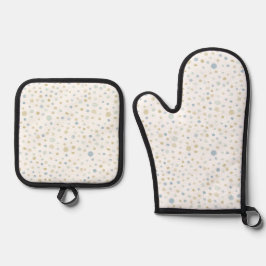 Henry Confetti Watercolor Stippen Ovenwant & Pannenlap Set