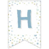 Henry Confetti Waterverf Stippen Bunting Flag Vlaggetjes (Tweede vlag)