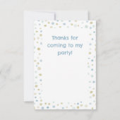 Henry Confetti Waterverf Stippen Dankjewel Kaart (Achterkant)