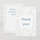 Henry Confetti Waterverf Stippen Dankjewel Kaart (Voorkant / Achterkant)