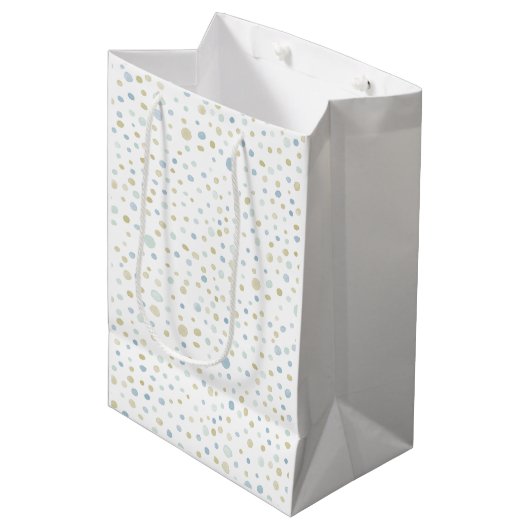 Henry Confetti Waterverf Stippen Gift Bag Medium Cadeauzakje (Voorkant Gekanteld)