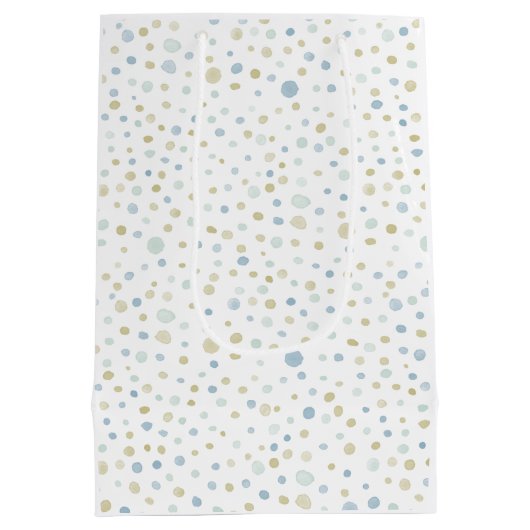 Henry Confetti Waterverf Stippen Gift Bag Medium Cadeauzakje (Achterkant)