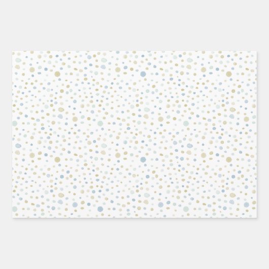 Henry Confetti Waterverf Stippen inpakpapier Vel (Voorkant 2)