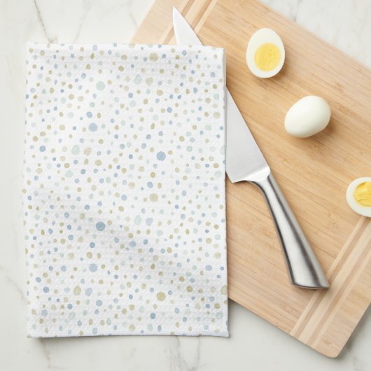 Henry Confetti Waterverf Stippen Keuken Handdoek (Quarter Fold)