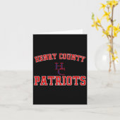 Henry County Patriots Logo Varsity Hs Kaart (Gele Bloem)