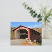 Henry Covered Bridge Bennington Vermont Briefkaart (Staand voorkant)