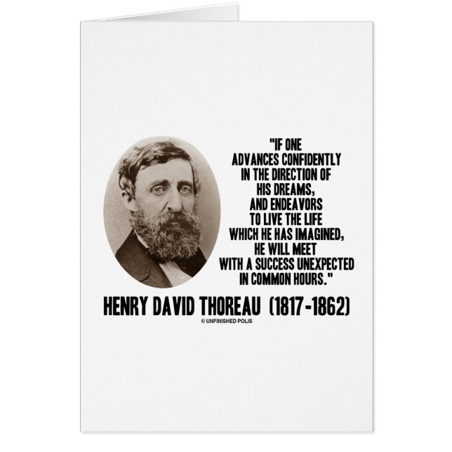 Henry David Thoreau Advance Dreams (Voorkant)