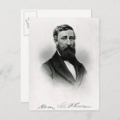 Henry David Thoreau Briefkaart (Voorkant / Achterkant)