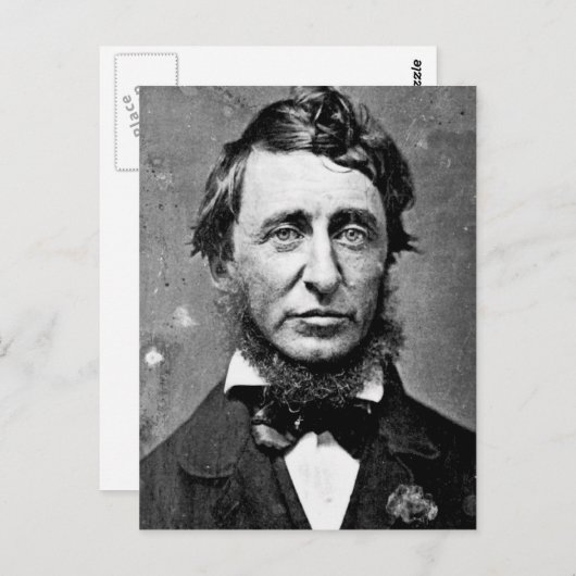 Henry David Thoreau Briefkaart (Voorkant / Achterkant)