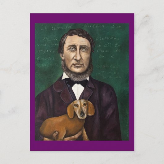 Henry David Thoreau Briefkaart (Voorkant)