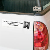 Henry David Thoreau bumpersticker (Op Truck)