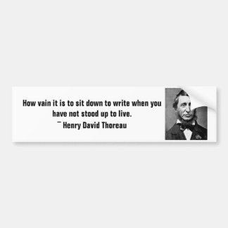 Henry David Thoreau bumpersticker