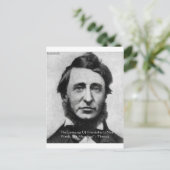 Henry David Thoreau citaat Briefkaart (Staand voorkant)
