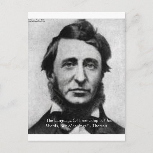 Henry David Thoreau citaat Briefkaart (Voorkant)