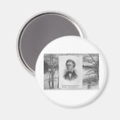 Henry David Thoreau citaat Magneet (Voorkant / Achterkant)