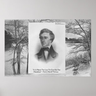 Henry David Thoreau citaat Poster