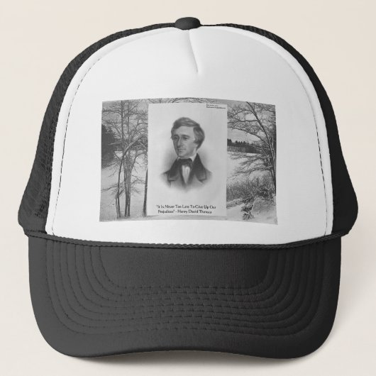 Henry David Thoreau citaat Trucker Pet (Voorkant)