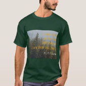 Henry David Thoreau citeert meer dan de Trees T-shirt (Voorkant)