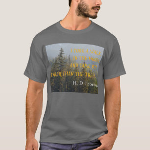 Henry David Thoreau citeert meer dan de Trees T-shirt
