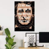 Henry David Thoreau citeert: Wat je ziet Poster (Thuiskantoor)