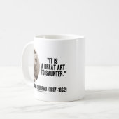 Henry David Thoreau het is een geweldige kunst om Koffiemok (Voorkant links)