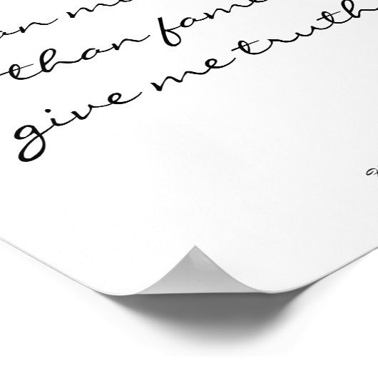 Henry David Thoreau Inspirerend Quote Art Poster (Hoek)