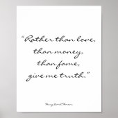 Henry David Thoreau Inspirerend Quote Art Poster (Voorkant)