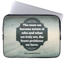 Henry David Thoreau Inspirerend quote "Aware"