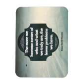 Henry David Thoreau Inspirerend quote "Aware" Magneet (Verticaal)