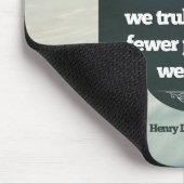 Henry David Thoreau Inspirerend quote "Aware" Muismat (Hoek)