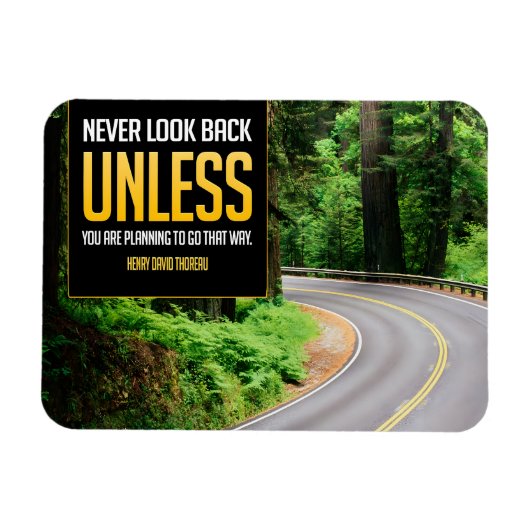 Henry David Thoreau Inspirerend Quote Back Flexi Magneet (Horizontaal)