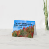 Henry David Thoreau Inspirerend Quote "Canvas" Bedankkaart (Voorkant)