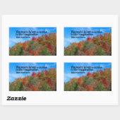 Henry David Thoreau Inspirerend Quote "Canvas" Rechthoekige Sticker (Vel)