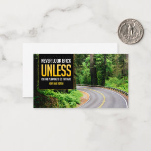 Henry David Thoreau Inspirerend Quote "Terug" Notitiekaartje