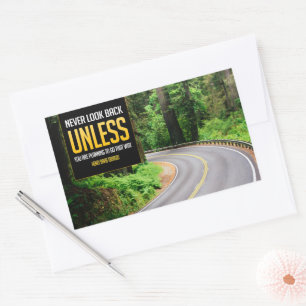 Henry David Thoreau Inspirerend Quote "Terug" Rechthoekige Sticker