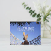 Henry David Thoreau Inspirerend Quote Vertrouwen Briefkaart (Staand voorkant)