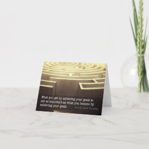 Henry David Thoreau Inspirerend quote "Word" Bedankkaart