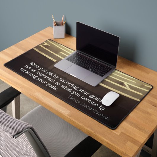 Henry David Thoreau Inspirerend quote "Word" Bureaumat (Kantoor 2)
