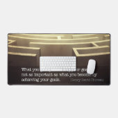 Henry David Thoreau Inspirerend quote "Word" Bureaumat (Keyboard & Muis)