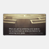 Henry David Thoreau Inspirerend quote "Word" Bureaumat (Voorkant)
