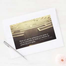 Henry David Thoreau Inspirerend quote "Word" Rechthoekige Sticker