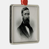 Henry David Thoreau Metalen Ornament (Rechts)