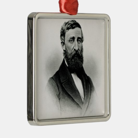 Henry David Thoreau Metalen Ornament (Rechts)