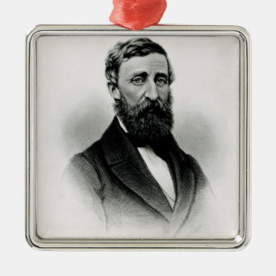 Henry David Thoreau Metalen Ornament