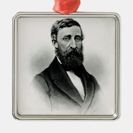 Henry David Thoreau Metalen Ornament (Voorkant)