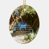 Henry David Thoreau Motivatie Dream Quotation Keramisch Ornament (Rechts)
