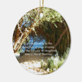 Henry David Thoreau Motivatie Dream Quotation Keramisch Ornament (Links)