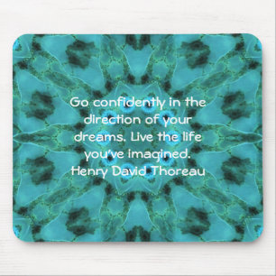 Henry David Thoreau Motivatie Dream Quotation Muismat