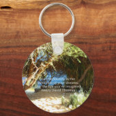 Henry David Thoreau Motivatie Dream Quotation Sleutelhanger (Voorkant)